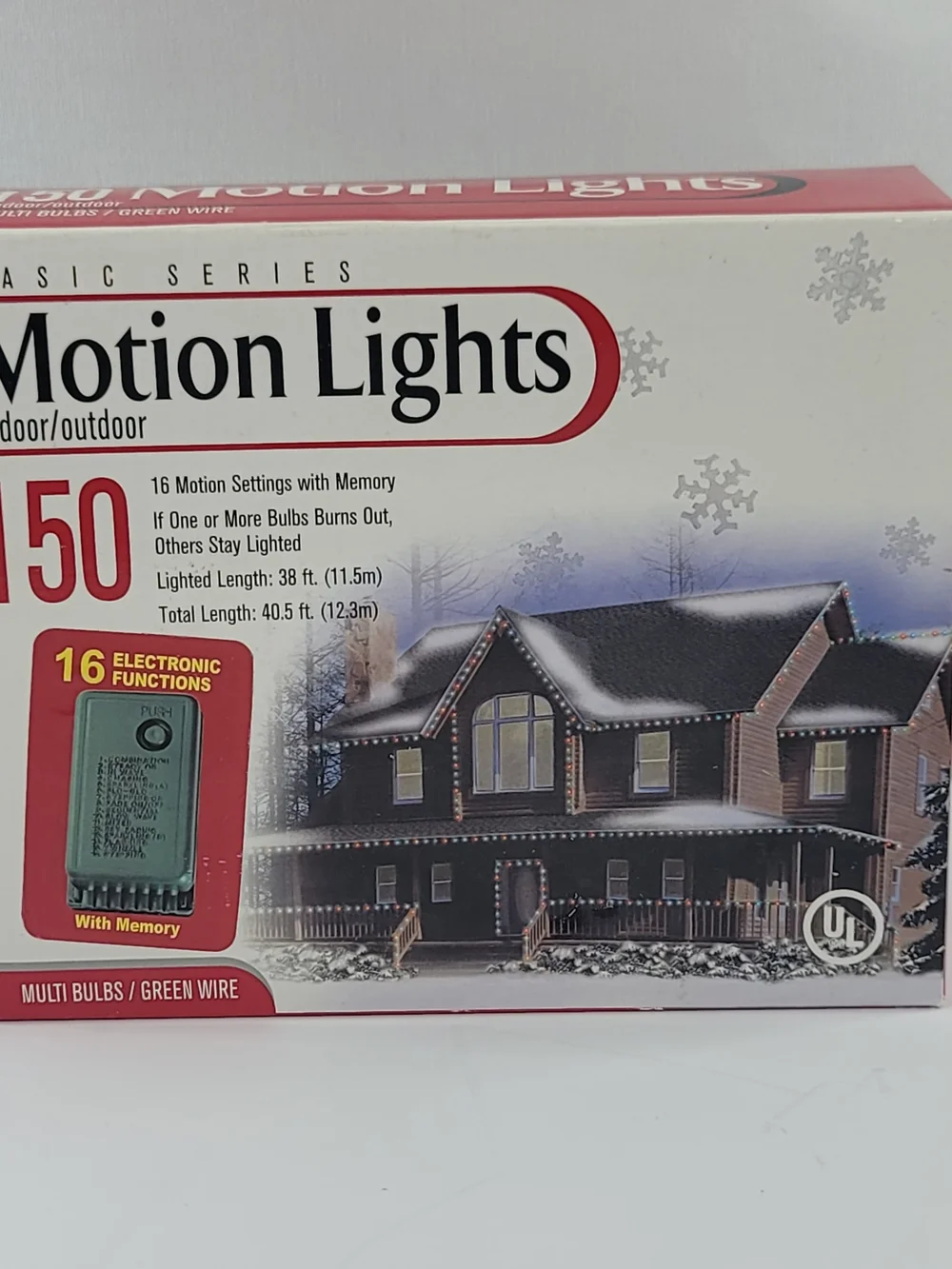 16-Motion Settings W/ Memory Multicolor Motion Lights 150-Count New
